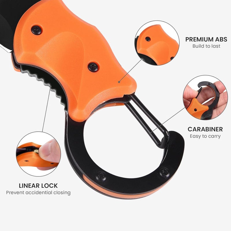 FUNBRO Small Pocket Knife for Men, Cool Folding Knife Box Cutter with 1.34inch Sharp Blade, Mini EDC Knives for Everyday Carry, Great Gift for Men (Orange) - Image 3